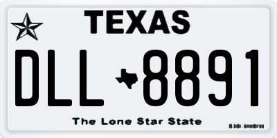 TX license plate DLL8891