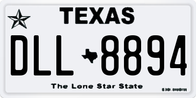 TX license plate DLL8894