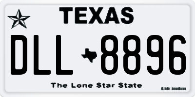 TX license plate DLL8896
