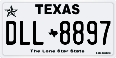 TX license plate DLL8897