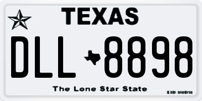 TX license plate DLL8898