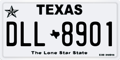 TX license plate DLL8901