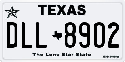 TX license plate DLL8902