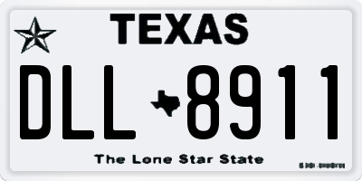 TX license plate DLL8911