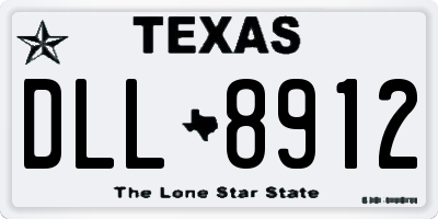 TX license plate DLL8912