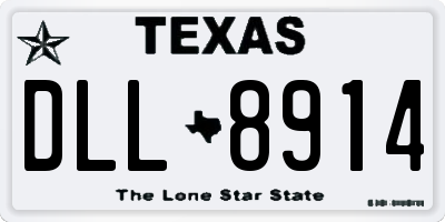 TX license plate DLL8914