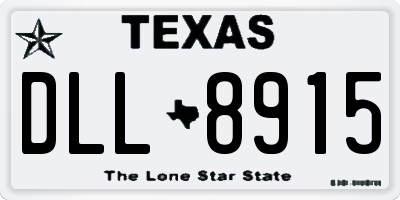 TX license plate DLL8915