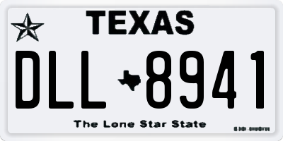 TX license plate DLL8941