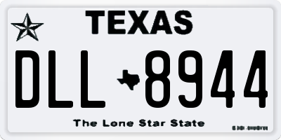 TX license plate DLL8944