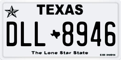 TX license plate DLL8946