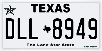 TX license plate DLL8949