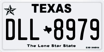 TX license plate DLL8979