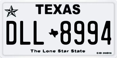 TX license plate DLL8994