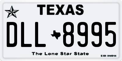 TX license plate DLL8995