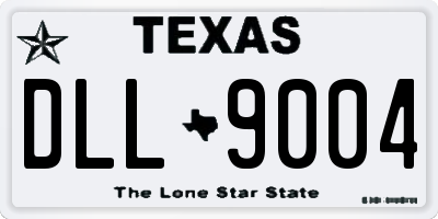 TX license plate DLL9004