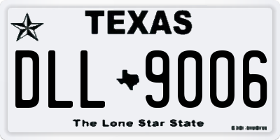 TX license plate DLL9006