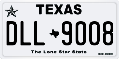 TX license plate DLL9008