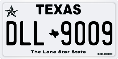 TX license plate DLL9009