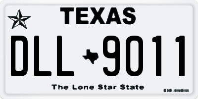 TX license plate DLL9011