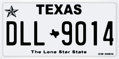 TX license plate DLL9014