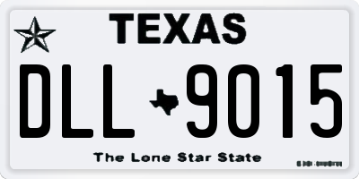 TX license plate DLL9015