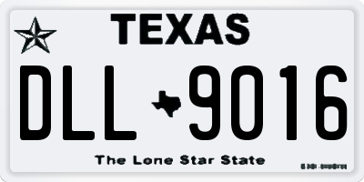TX license plate DLL9016
