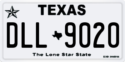 TX license plate DLL9020