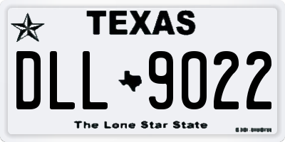 TX license plate DLL9022