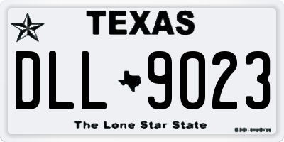 TX license plate DLL9023
