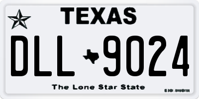 TX license plate DLL9024
