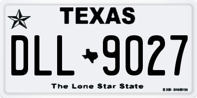 TX license plate DLL9027