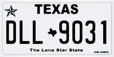 TX license plate DLL9031