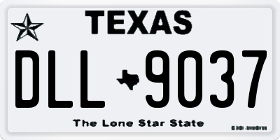 TX license plate DLL9037