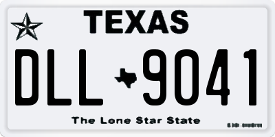 TX license plate DLL9041
