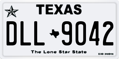 TX license plate DLL9042