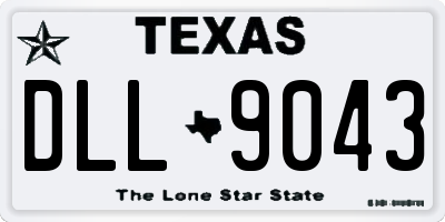 TX license plate DLL9043