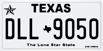 TX license plate DLL9050