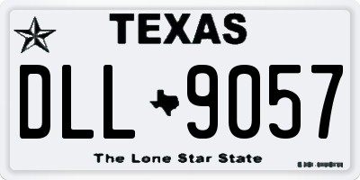 TX license plate DLL9057