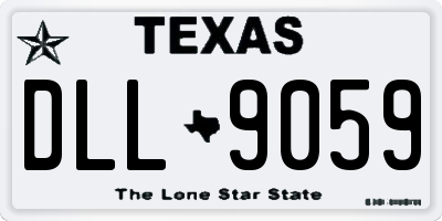 TX license plate DLL9059