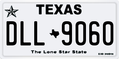 TX license plate DLL9060