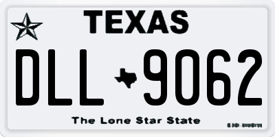TX license plate DLL9062