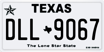 TX license plate DLL9067