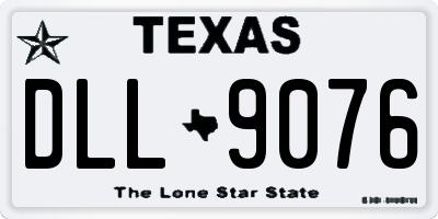 TX license plate DLL9076