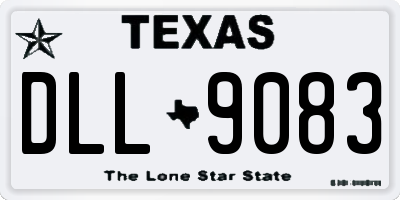 TX license plate DLL9083