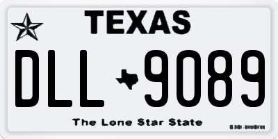 TX license plate DLL9089