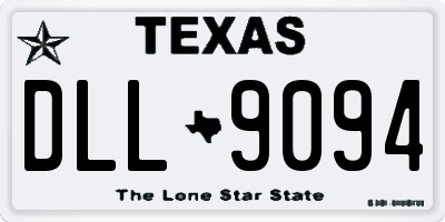 TX license plate DLL9094