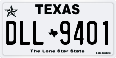 TX license plate DLL9401