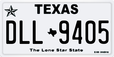 TX license plate DLL9405