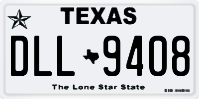 TX license plate DLL9408