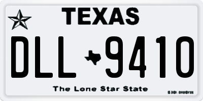 TX license plate DLL9410